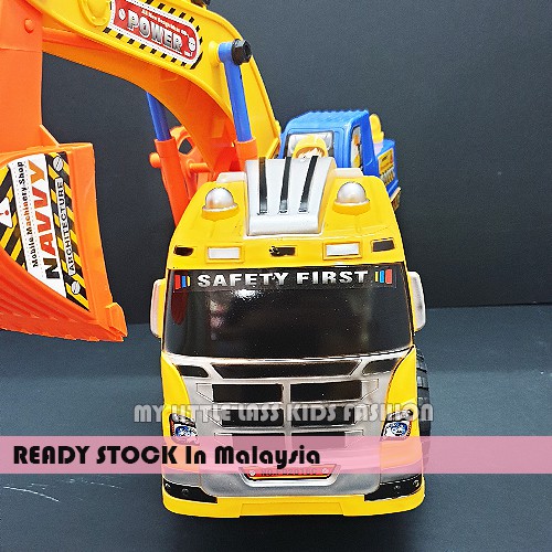 Big Size Children Excavator Truck Construction Toy Model Car Toy Thick Material