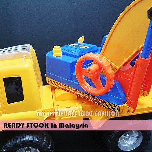 Big Size Children Excavator Truck Construction Toy Model Car Toy Thick Material