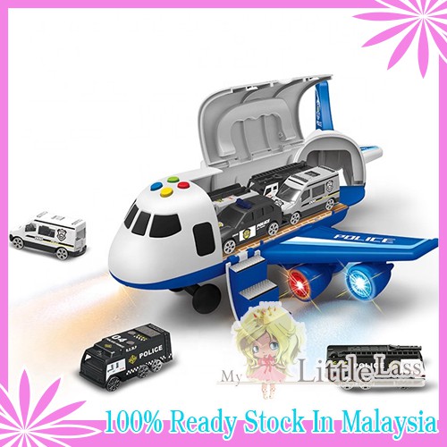 Airplane Model Transformable Battery Operated Story Telling Police Fire Rescue