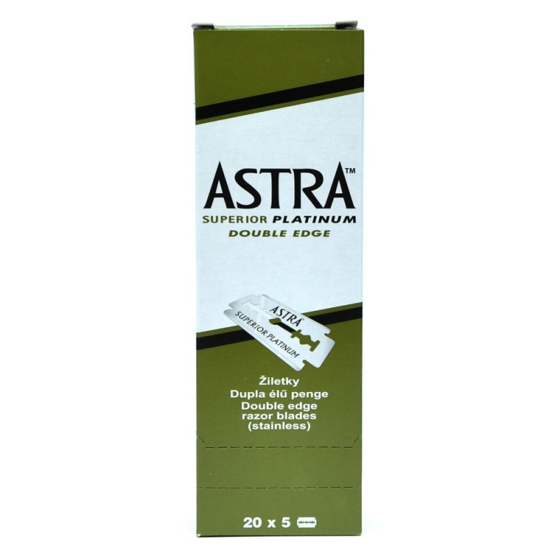 Astra Superior Platinum Double Edge Razor Blades 5Pcs
