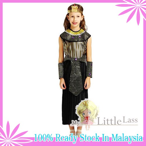 Princess of The Nile Egyptian Cleopatra Halloween Cosplay Dress up Costume 4-8y Toys for Girls