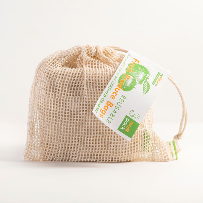 Rethink Fresh Produce Bags - Multis Small(1x) + Large(2x)