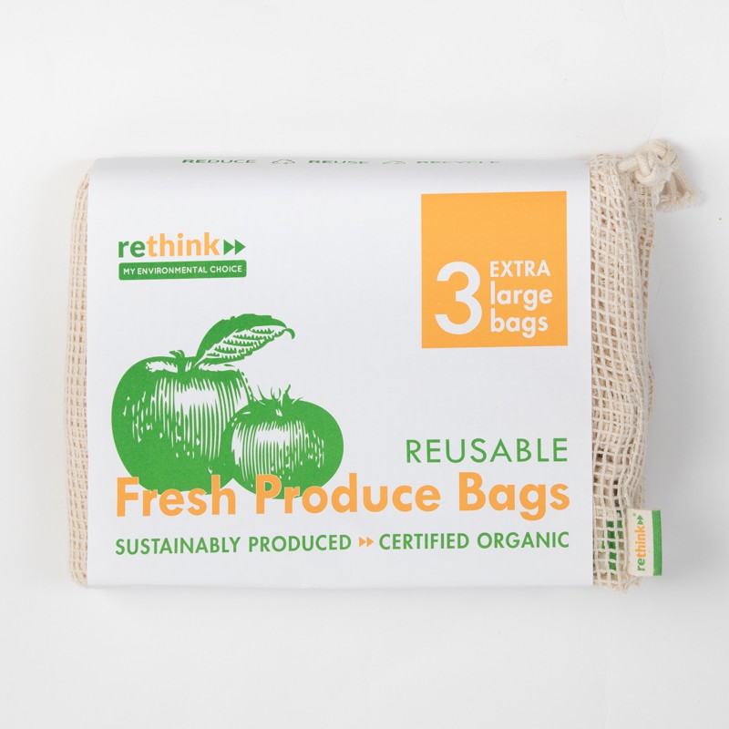 Rethink Fresh Produce Bags - Extra Large 3Pcs