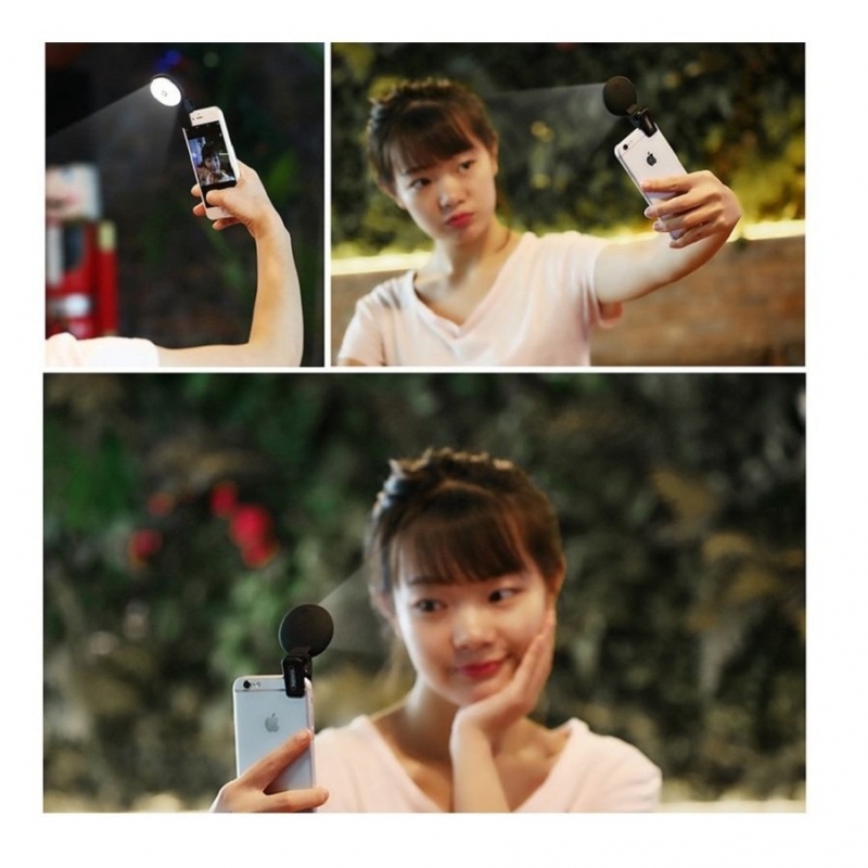 [Sealed] Genuine Remax Clip on LED Selfie Flash Light with 9 levels of brightness for enhancing your selfie [ Clerance ]