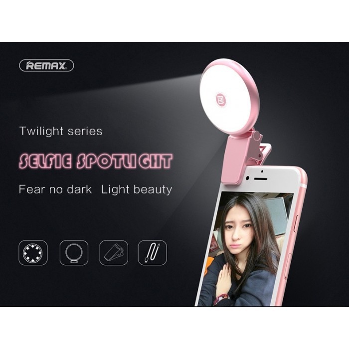 [Sealed] Genuine Remax Clip on LED Selfie Flash Light with 9 levels of brightness for enhancing your selfie [ Clerance ]
