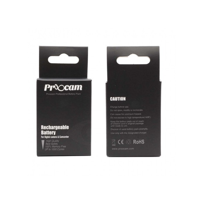 Proocam Battery for Canon PowerShot G16 camera (NB-10L)