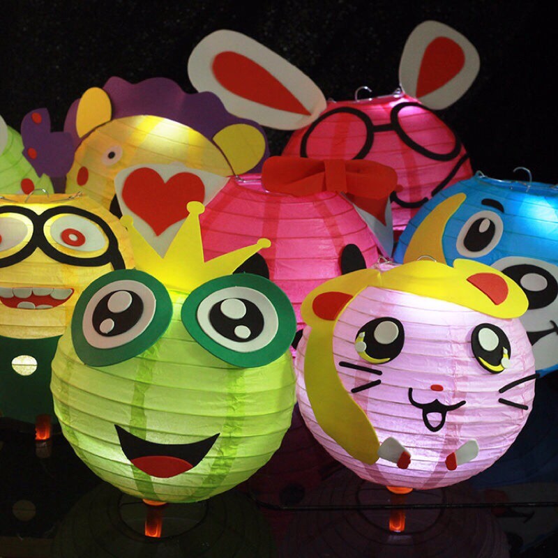 DIY Festival Tanglung DIY 中秋节儿童手提灯笼 送LED + 手提杆