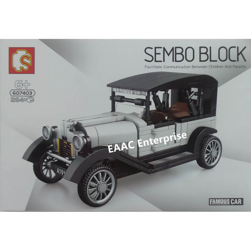 Sembo Block Classic Car Series Single Pack Vehicle Building Bricks 264+pcs