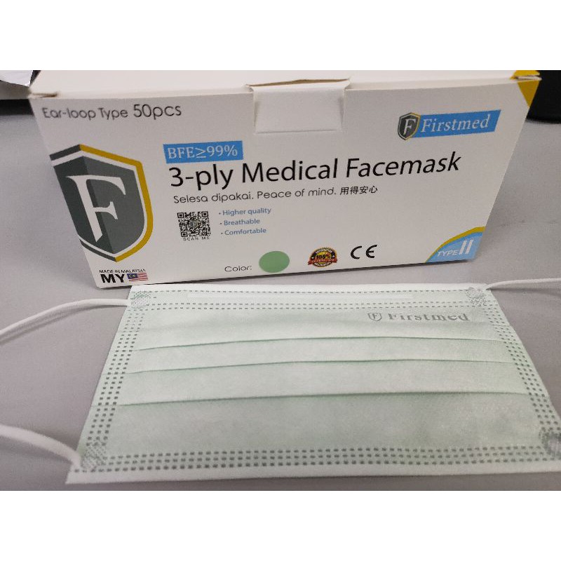 [Made in M'SIA] Firstmed High Quality 3 ply Medical Face Mask 50pcs