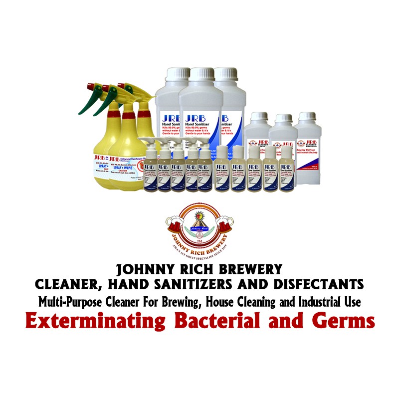 1 Box 10 X 900 ml JRB Antibacterial Multi-Purpose Cleaner JUST SPRAY AND WIPE or AIR DRY! Kills 99.9% of bacteria