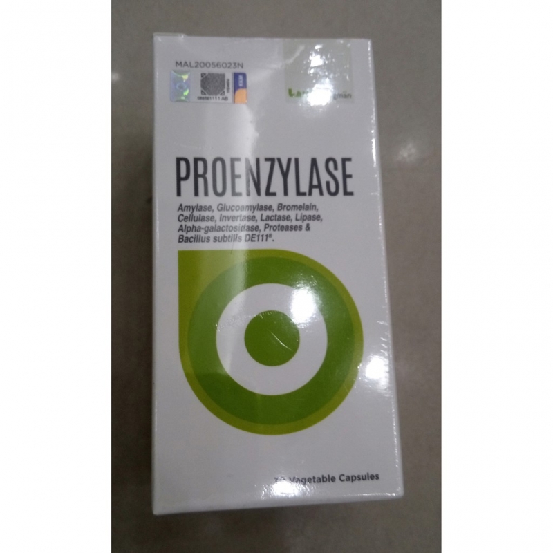 Lang Bragman Proenzylase Capsule 380mg, 30pcs - Supplementation Of Enzymes That Aid Digestive Health
