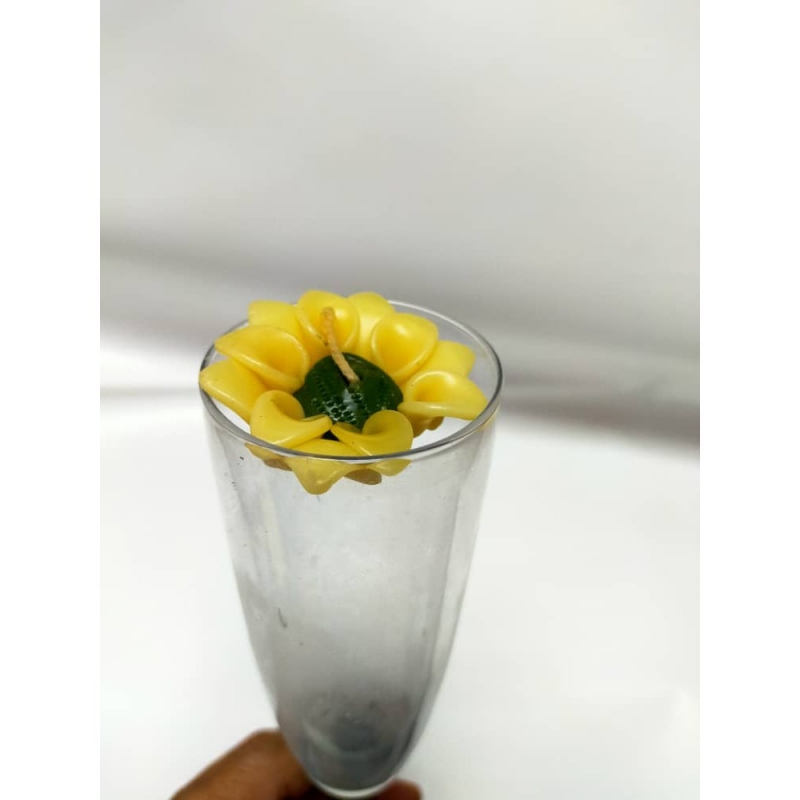 [READY STOCK] Glass 43 cm High Super Huge Basket Color Long Vase (p13) cz