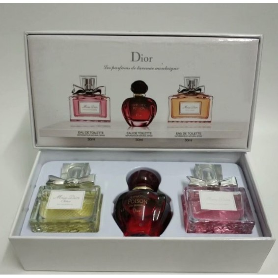 D!or Perfume Eau de Toilette 3x30ml Perfume Gift Box