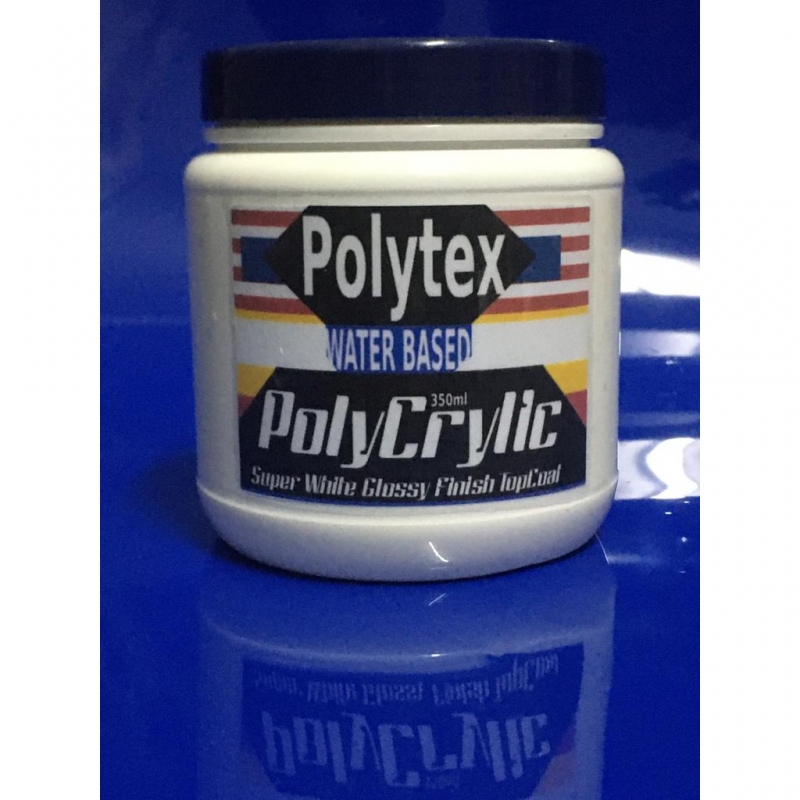 [READY STOCK] POLYTEX WATER BASED POLYCRYLIC/SUPER WHITE GLOSSY 350ML