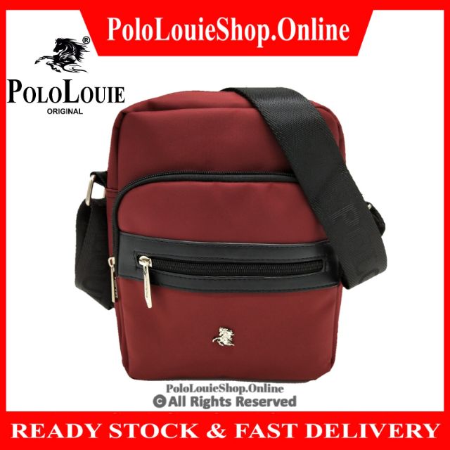Original Polo Louie Waterproof Nylon Sling Shoulder Bag Unisex Messenger Bag