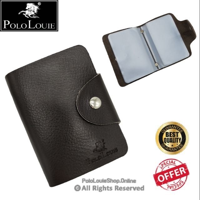 READY STOCKPOLO LOUIE Card Holder PU Leather Wallet Men\'s