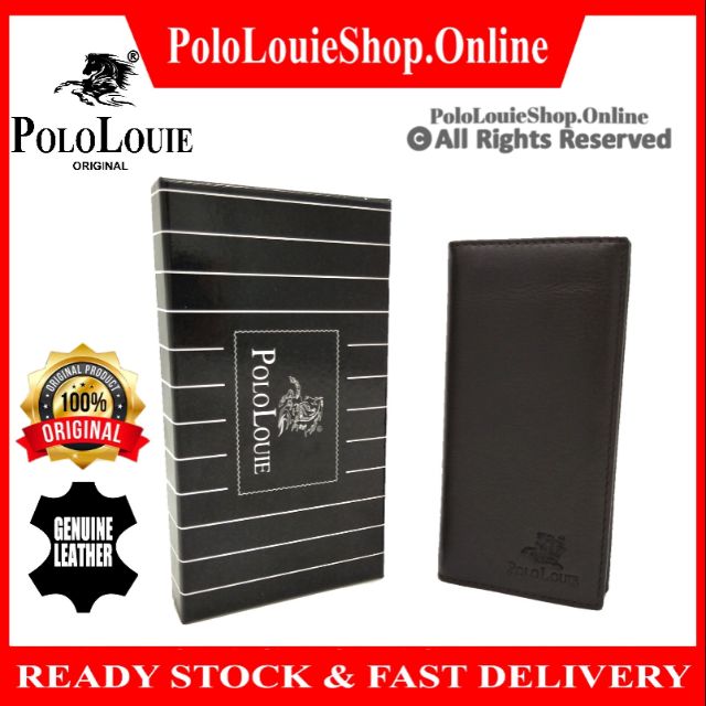 🔥Best Gift🔥Original Polo Louie Genuine Leather Luxury Wallet Long Purse With Box