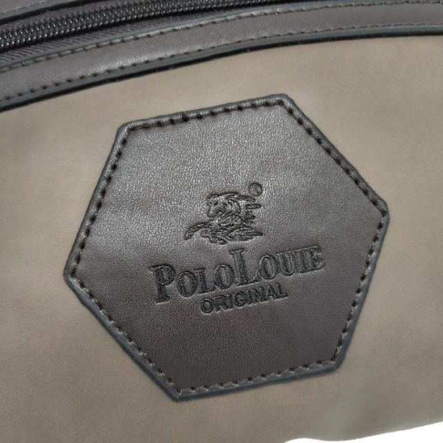 Original Polo Louie Leather Men Women Casual Waist Pouch Bag Chest Bag Fanny Pack