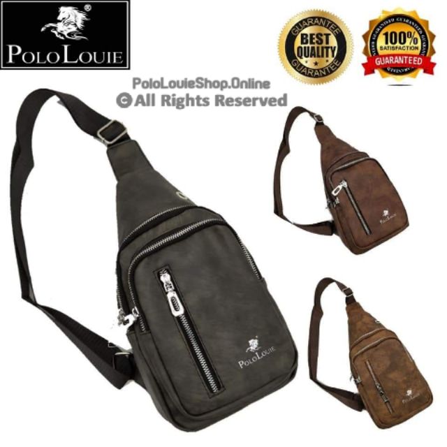 ORIGINAL POLO LOUIE Men Shoulder Chest Bag Fashion