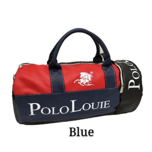 ORIGINAL High Quality PU Leather Polo Louie Waterproof Travel Bag Gym Bag