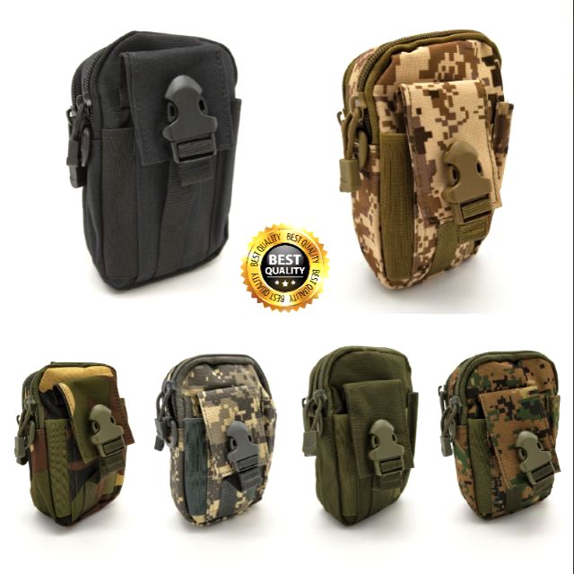 HIGH QUALITY Army Military Outdoor Phone Pouch Sling Bag Waist Belt Wallet Men