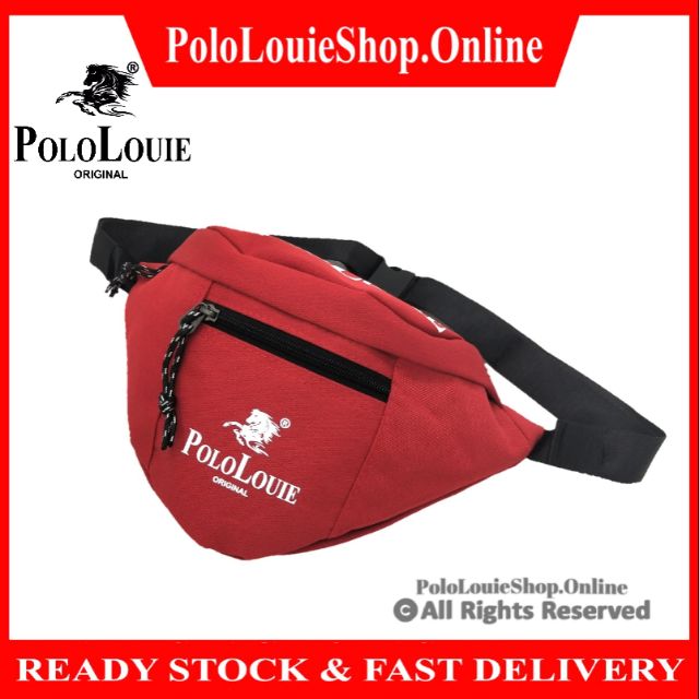 Original Polo Louie Men Women Fashion Chest / Waist Pouch Bag Casual Crossbody Style