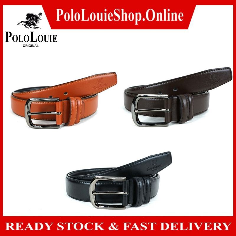 Original Polo Louie G-1003 Luxury Leather Men Business Belt Fashion Waist Strap Belts Smart