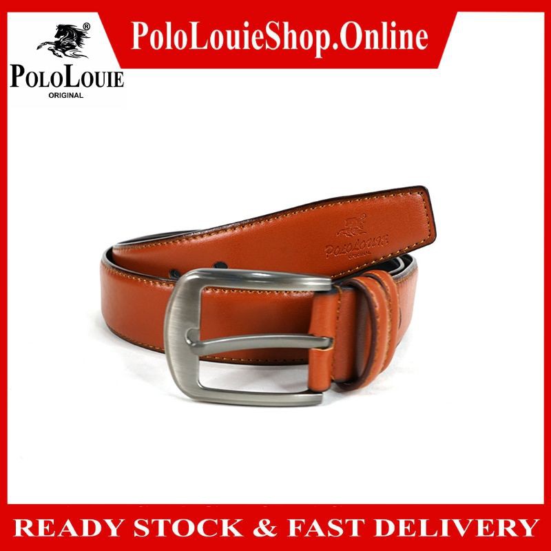 Original Polo Louie G-1009 Men Leather Belt Smart Luxury Buckle Belts Tali Pinggang Lelaki