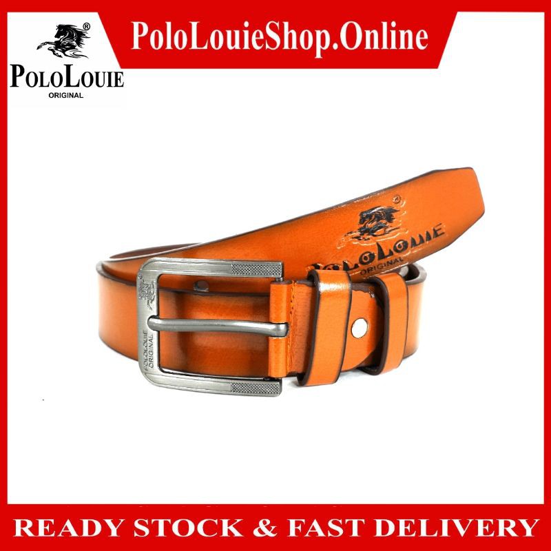 Original Polo Louie Men PU Leather Smart Belt Fashion Stylish Waist Strap Belts Tali Pinggang Lelaki