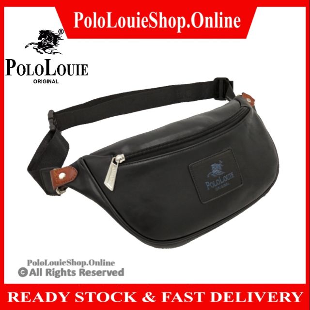Original Polo Louie (S) Luxury Leather Men Waist Pouch Bag Chest Beg Fanny Pack