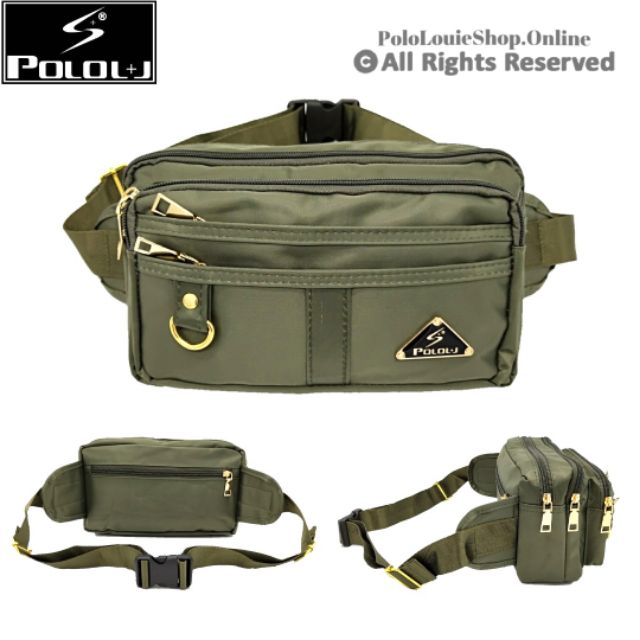 High Quality Original Polo L+J Waterproof Nylon Waist Pack Chest Bag Pouch Beg