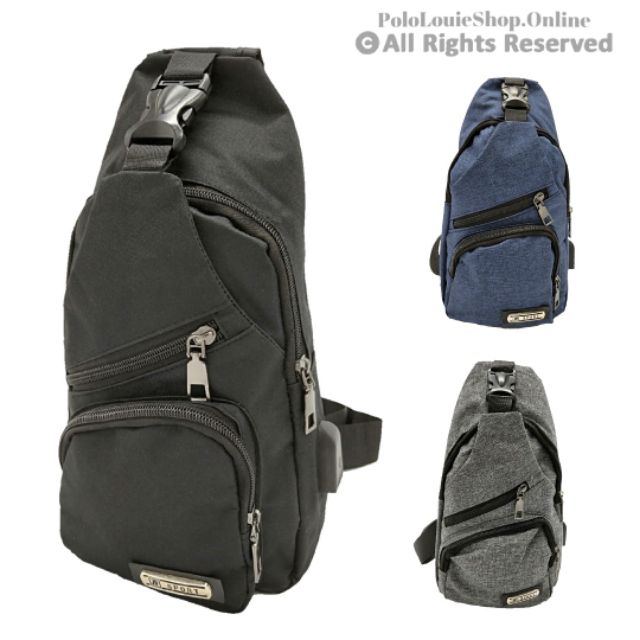 💥READY STOCK💥Man USB Crossbody Bag Chest Beg Shoulder Sling Bag Side Pack