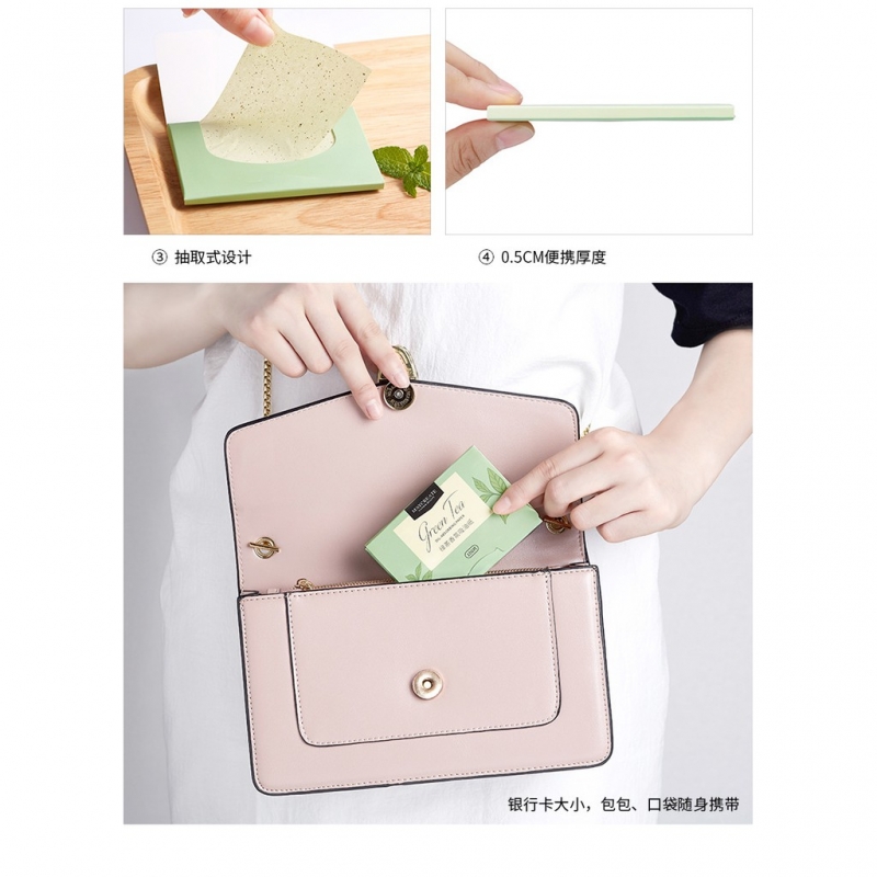 【MAYCREATE】100 pcs Facial Oil Absorbing Paper Blotting Sheets Face Cleanser Acne Treatment Paper