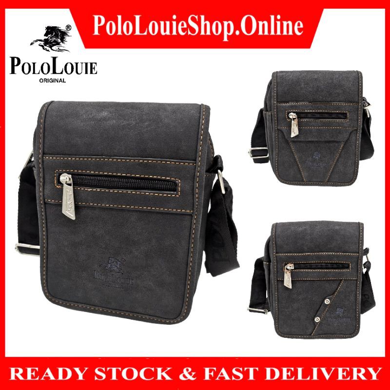 Original Polo Louie High Quality Luxury Leather Small Messenger Bag Fashion Sling Bag Crossbody Bag