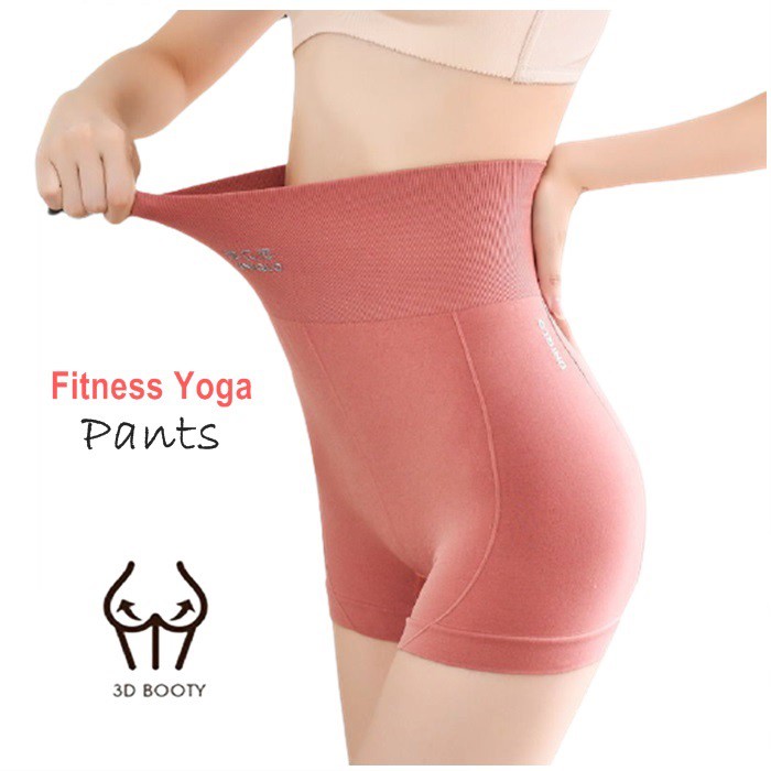 UN1QLO Fitness Yoga Pants Women\'s Stretch Sports Three-Quarter Pants High Waist Tight-Fitting Hips