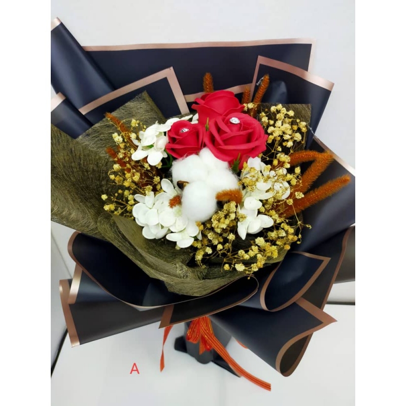 [READY STOCK] Birthday Day Gift/ 520/ Birthday/ Flower Bouquet soap fragrant Rose flower (rose 1) AZ