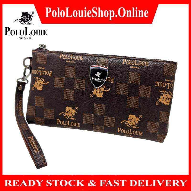 Original Polo Louie Men New Fashion Leather Wristlet Phone Clutch Trending Card Purse Handcarry Bag