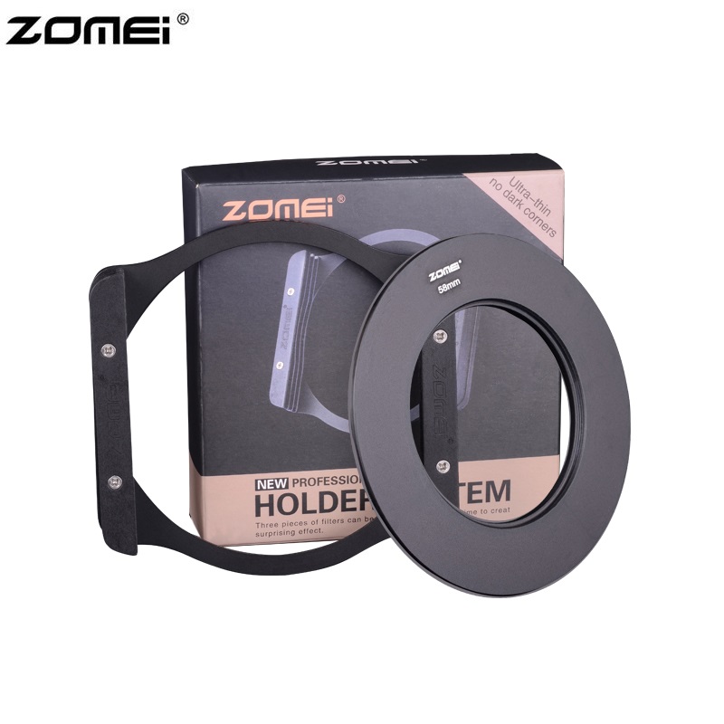 Zomei P3 Metal Holder Filter Bracket + 8pcs Adapter Rings For DSLR