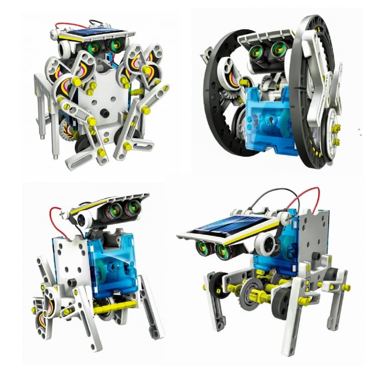 14 in 1 DIY Solar Education Robot Toys-Rechargeable