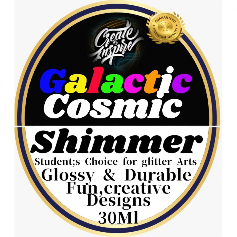 READY STOCK: GALACTIC COSMIC SHIMMER/GLOSSY, LUSTRE, DURABLE & FUN CREATIVE COLOURFUL DESIGNS FOR STUDENTS & ARTISTS 30m