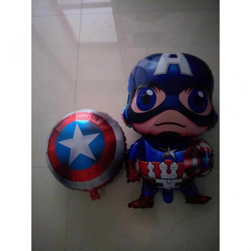 Captain America Birthday Party Ballon Decor 宝宝周岁生日布置气球房间装饰卡通主题