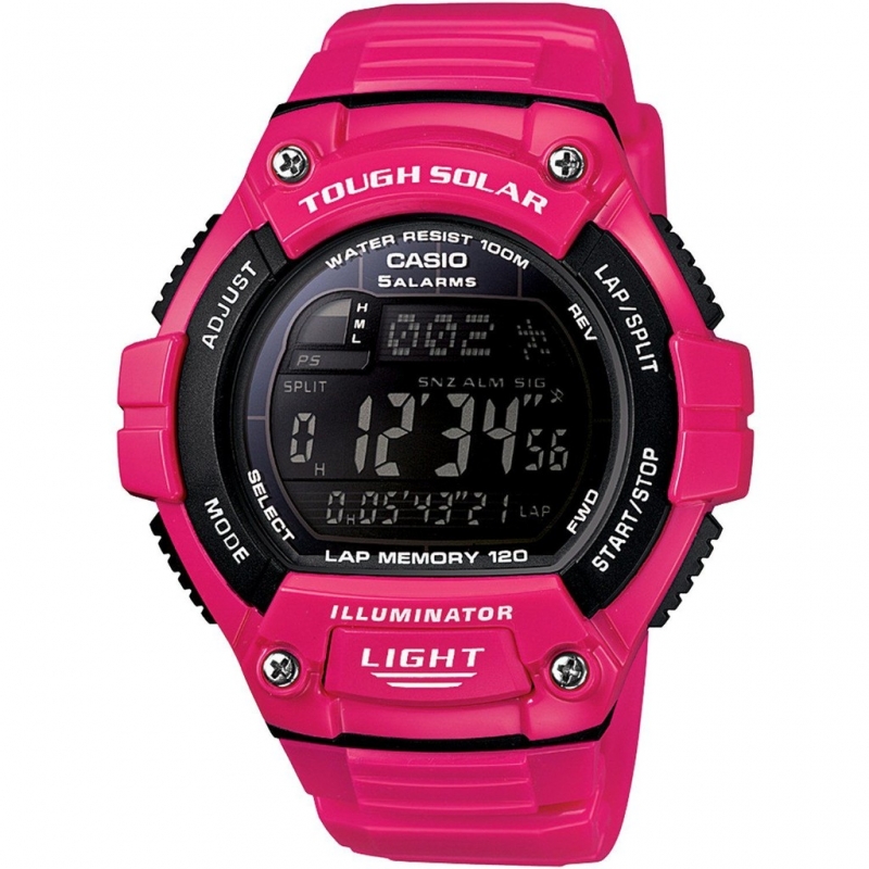 Casio Women's W-S220C-4BVDF "Tough Solar" Digital Watch