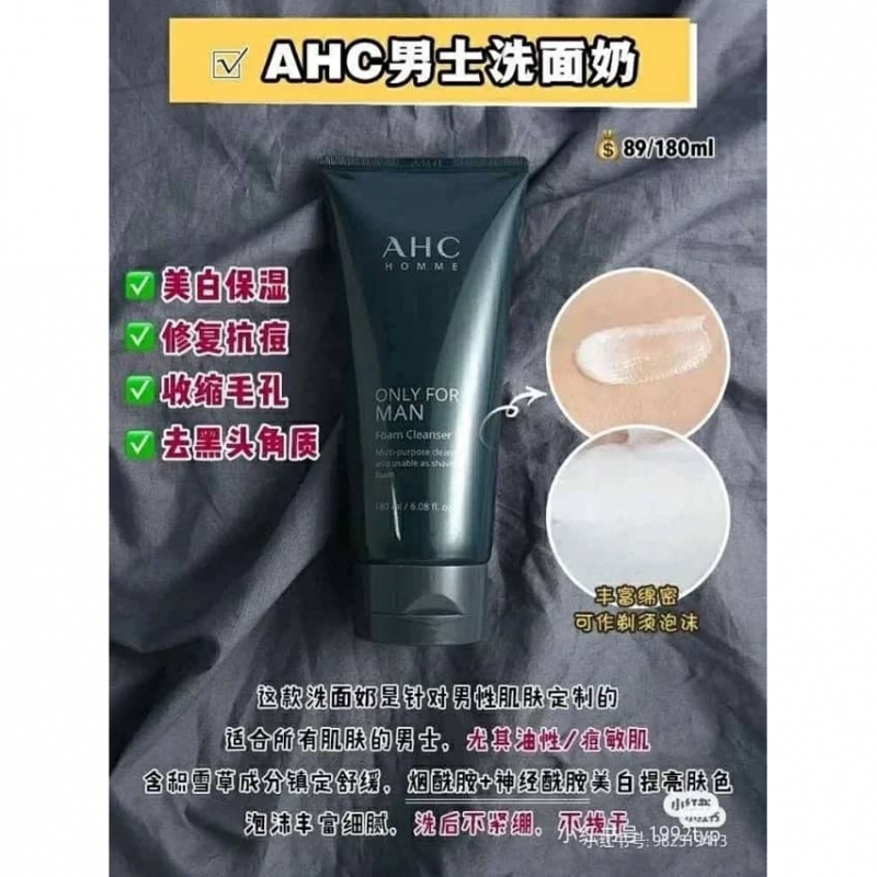 Ahc Homme Only For Man Foam Cleanser 180ml