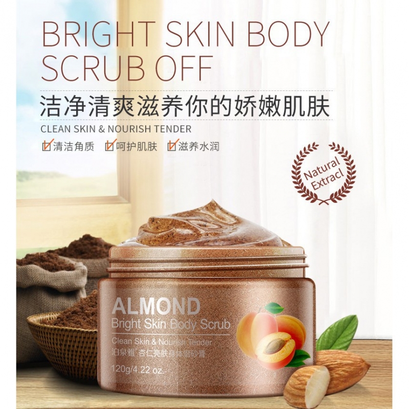 BIOAQUA Almond Bright Skin Body Scrub – 120gm
