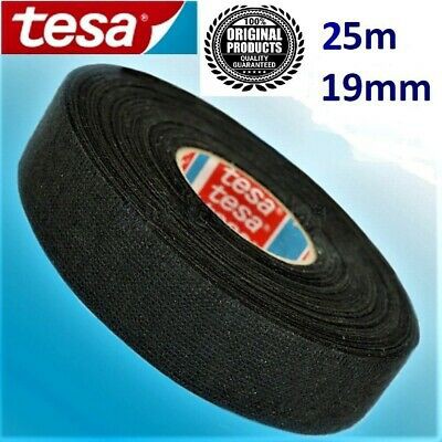 Tesa Germany Adhesive Cloth Fabric Tape Electrical Cable Wiring Racing Automotive 19mm x 25meter (1pcs)