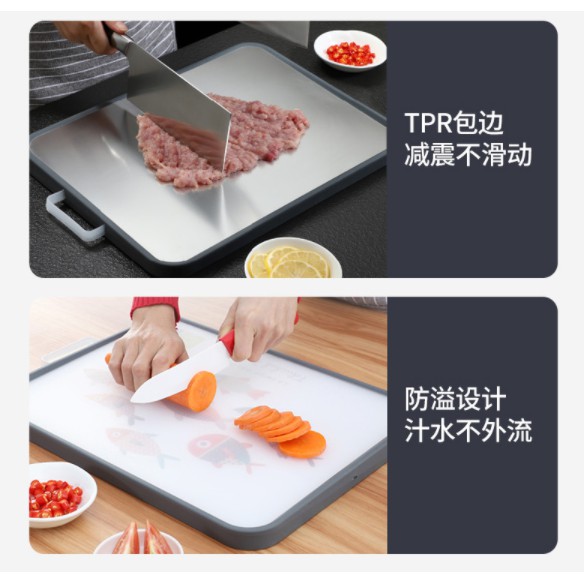 Chopping Board for Kitchen/ Double-Sided Use Cutting Board for Meat, Vegetable, Fruit Papan pemotong quality 双面菜板