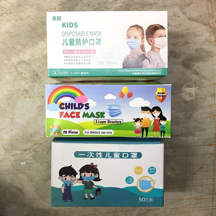DISPOSABLE Children  / Kids Face Mask 50'S (BOX GIVEN RANDOMLY)