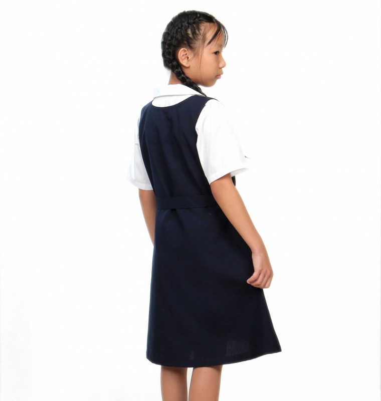 V3 Premium School Uniforms_Primary Girls Pinafore_NAVY