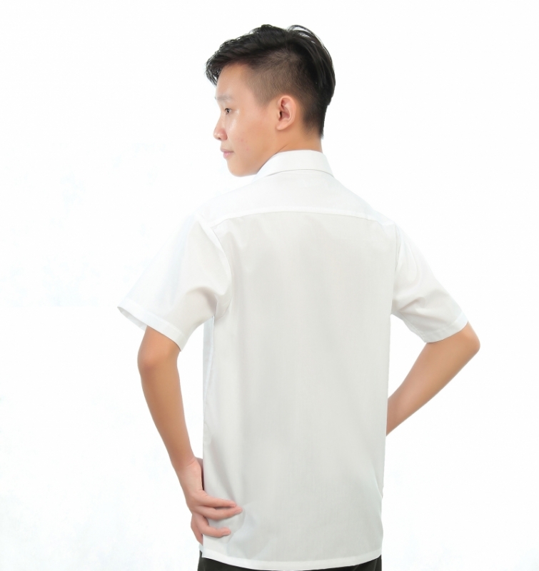 V3 Premium School Uniforms_Secondary Boys Short Sleeve White Shirt_SUPER WHITE