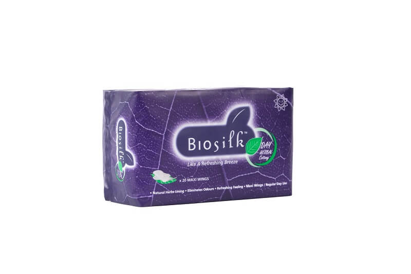 Biosilk Herbal Maxi Dayuse Sanitary Pad 240mm 20's